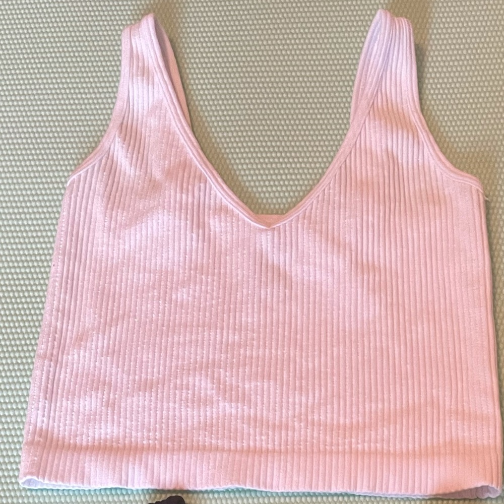 White cropped cami